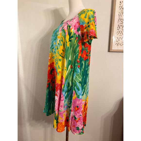 JAMS WORLD Doris Dress 60 Years Bouquet Burst Floral Wearable Art | XS - Picture 6 of 8